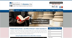 Desktop Screenshot of heiderlaw.com